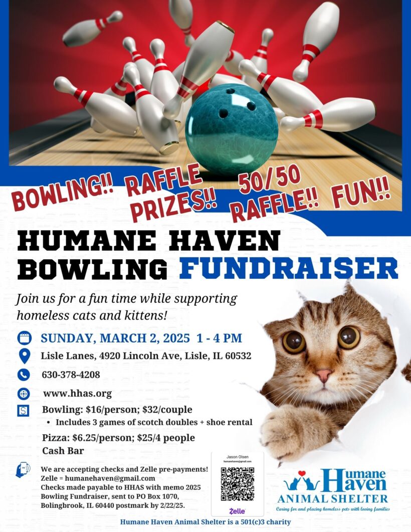 Bowling Fundraiser — March 2nd 1pm-4pm