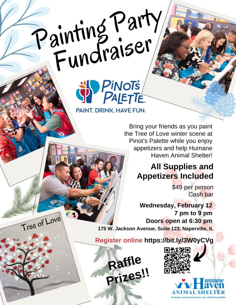 Painting Party Fundraiser – Feb 12th 7pm-9pm